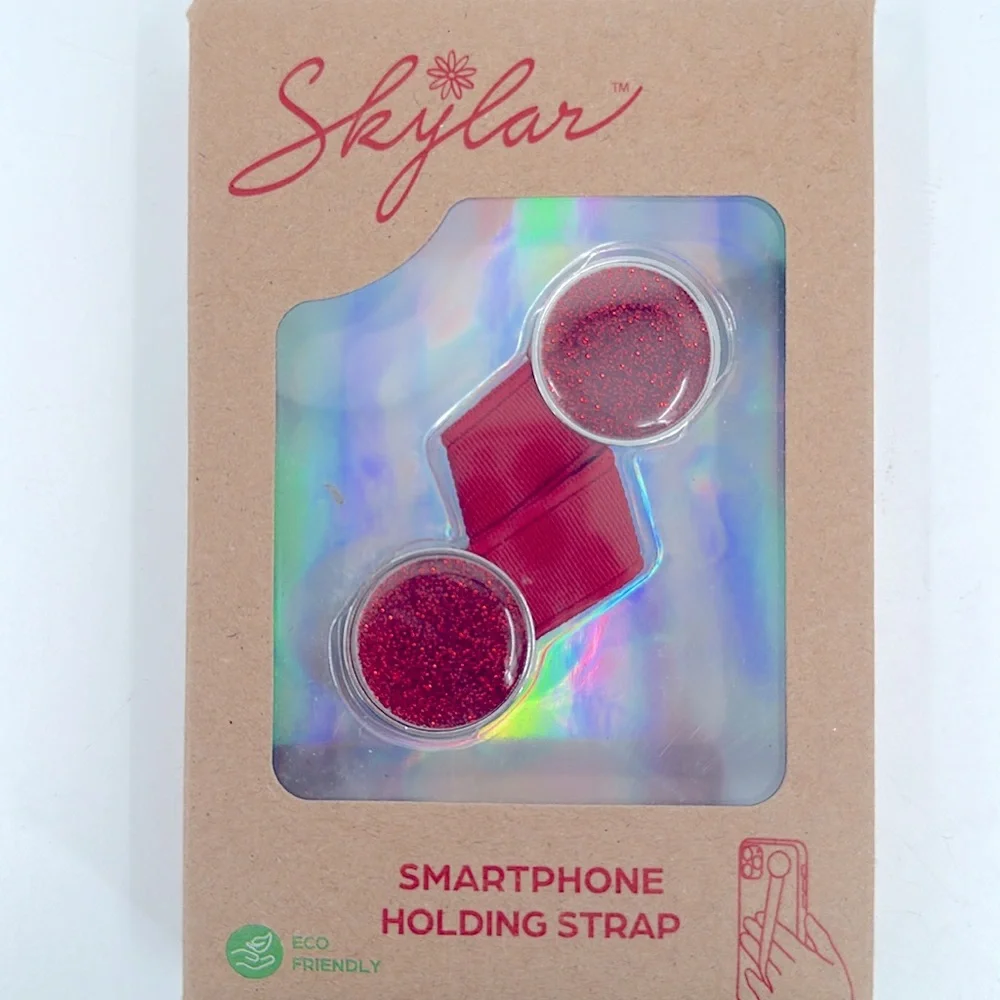 NWT Skylar Ultra Slim Smartphone Holding Strap- Red